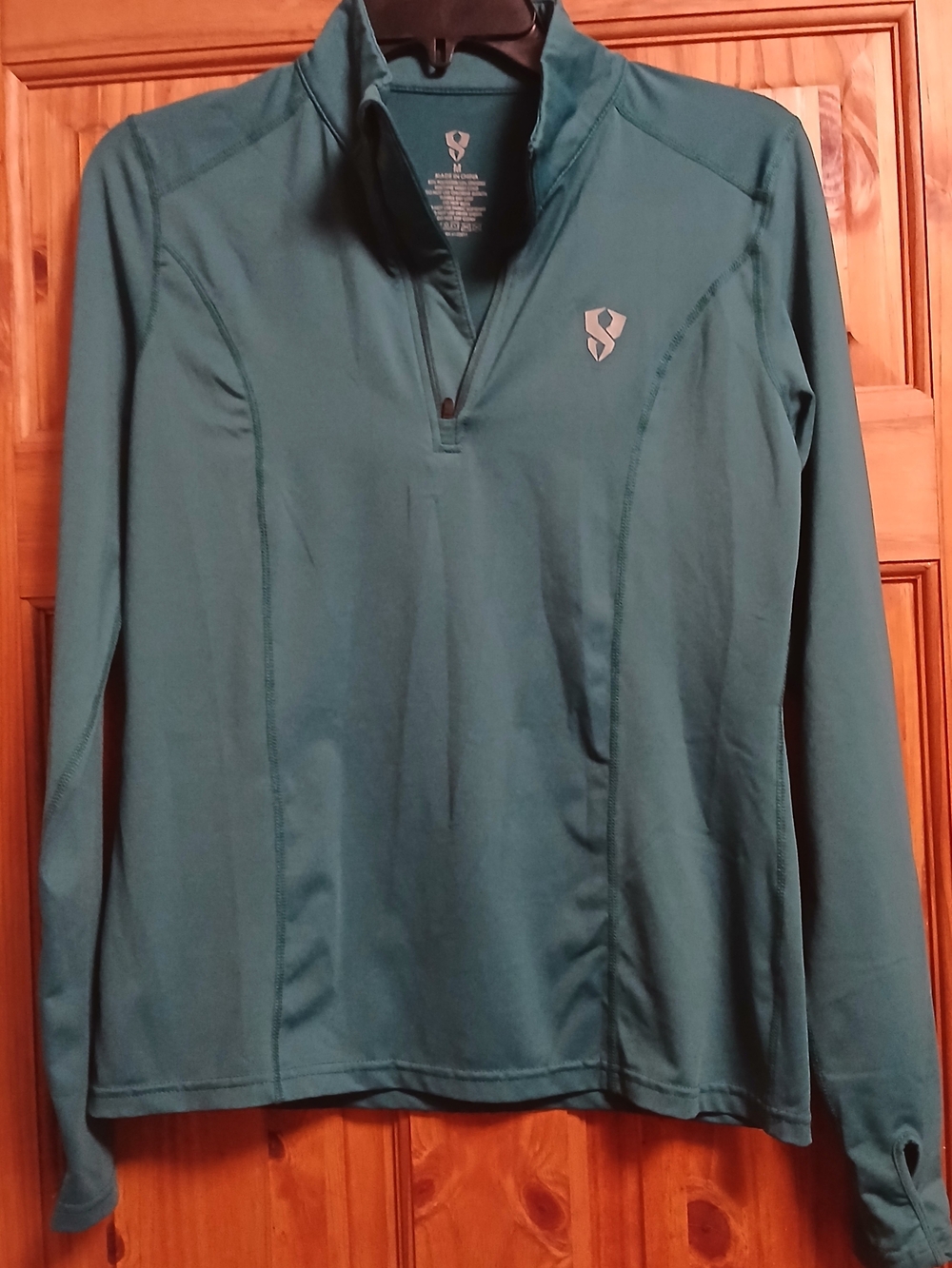 Teal Quarter‑Zip Performance Jacket for Women